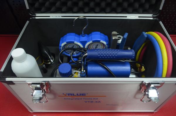 Универсальный набор для монтажа кондиционера Value VTB-5A (насос VH115N 42 л/мин, манометры 68 мм) — фото 3